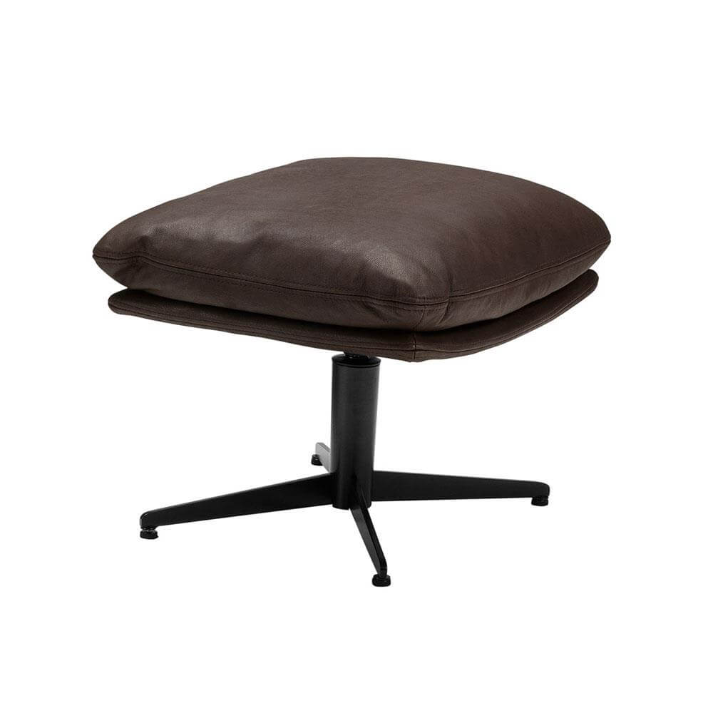 The Granary Agnes Footstool Leather
